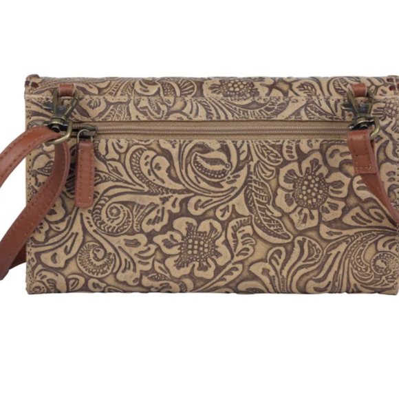 Hand Tooled Leather Wallet by Myra Bag - Picture 3 of 6